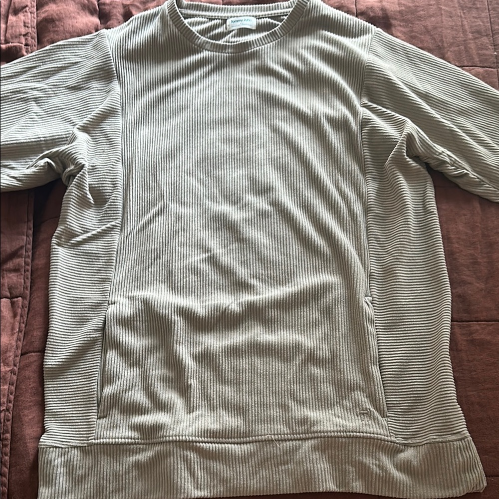 Ribbed Long Sleeve Warm Tee By Tommy John